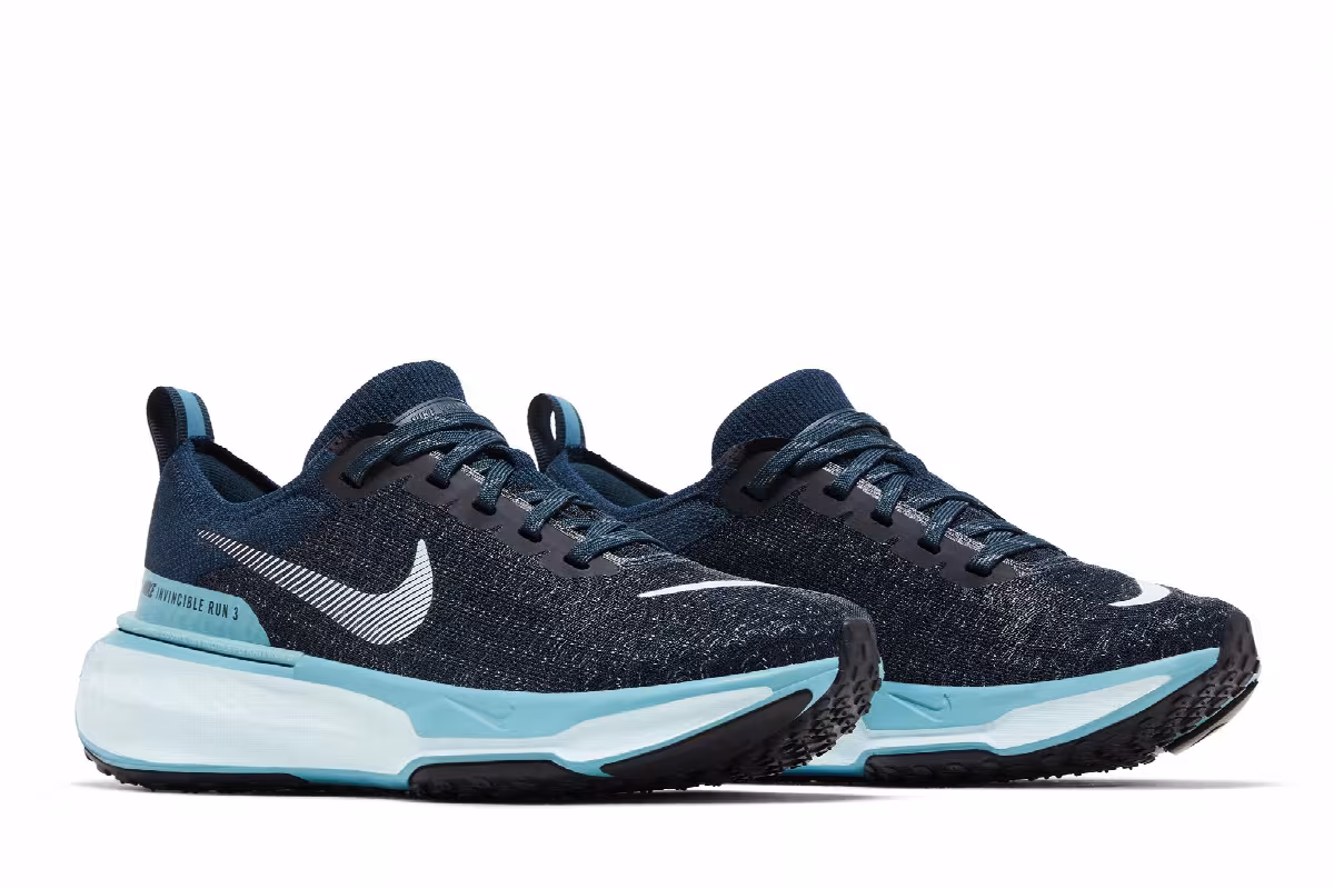 Nike Women's ZoomX Invincible 3 Armory Navy Denim Turquoise, view 9