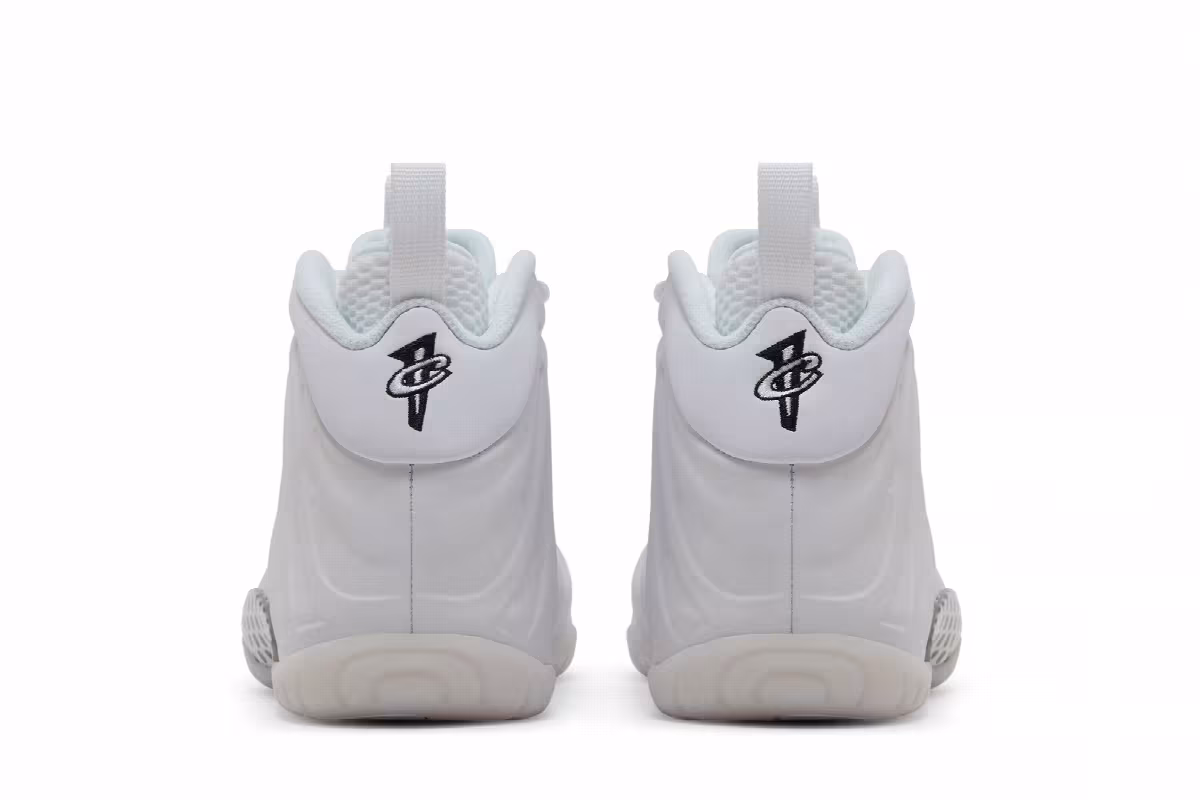 Nike Little Posite One GS Triple White, view 7