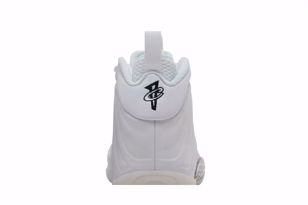 Nike Little Posite One GS Triple White, view 8