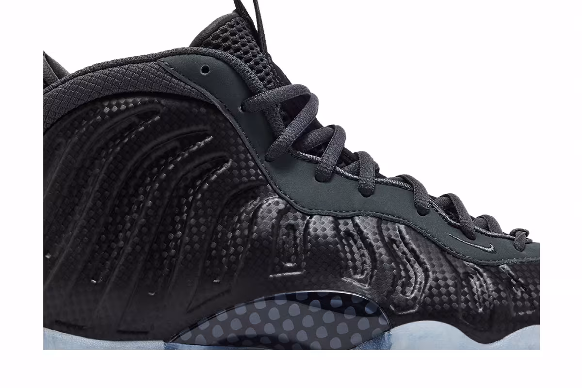 Nike Little Posite One GS Black/Black/Dark Smoke Grey/Black, view 3