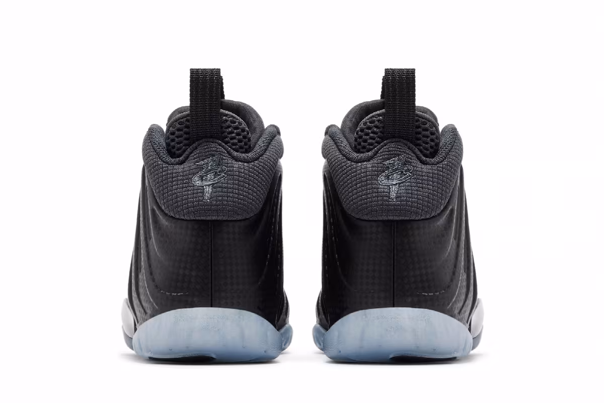 Nike Little Posite One GS Black/Black/Dark Smoke Grey/Black, view 7