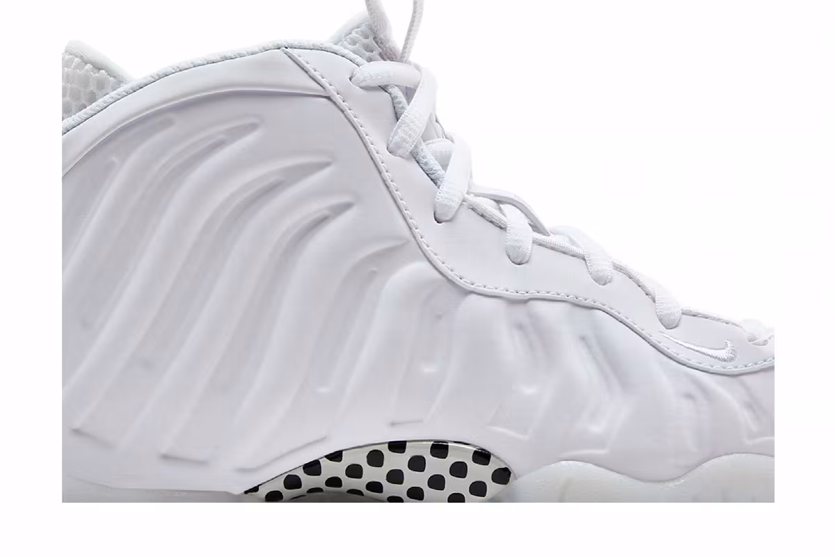 Nike Little Posite One PS Triple White, view 3