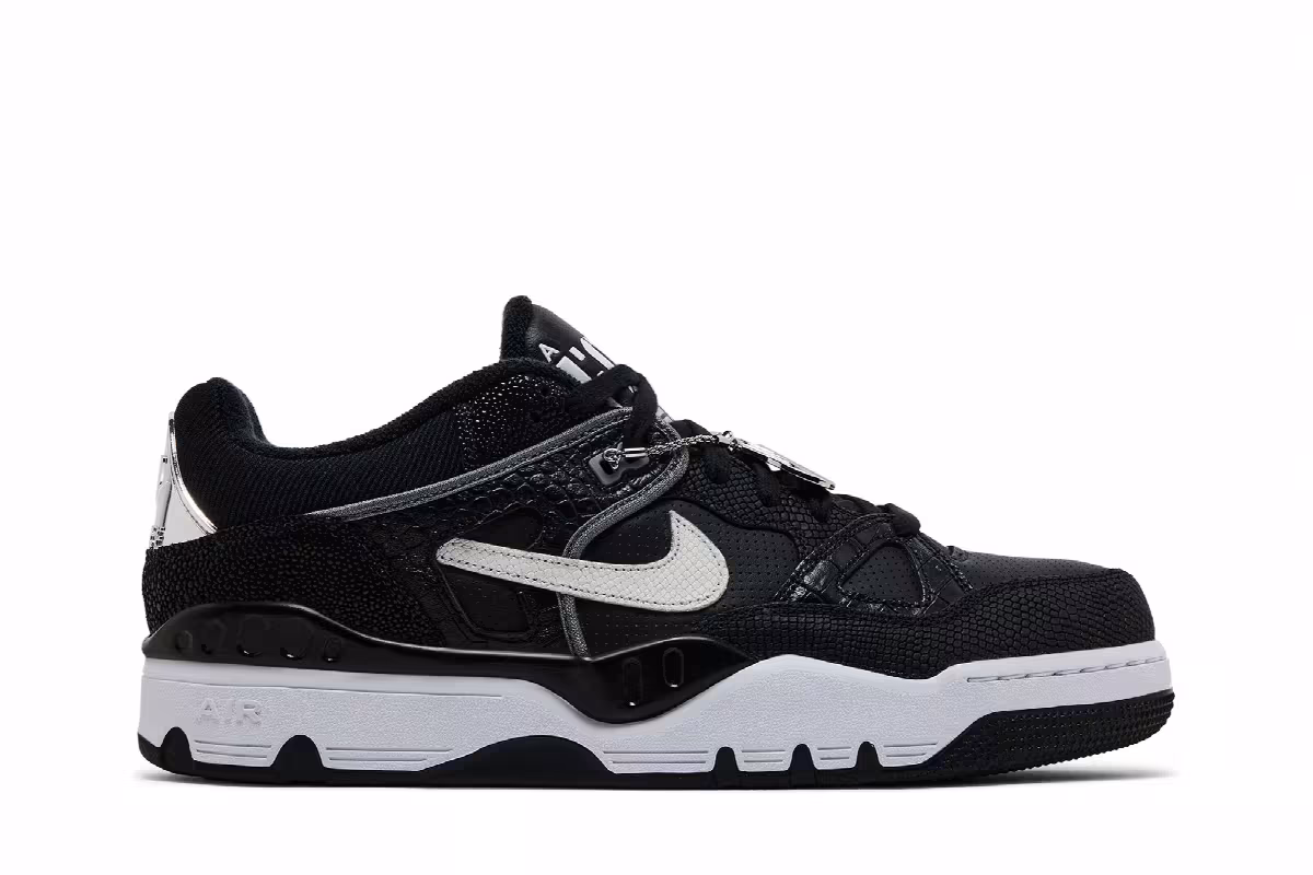 Nigo x Nike Air Force 3 Low Black Croc, view 2