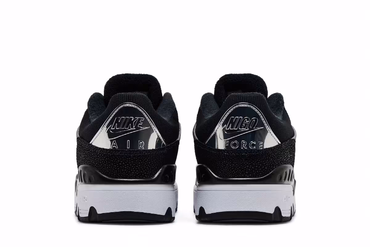 Nigo x Nike Air Force 3 Low Black Croc, view 7