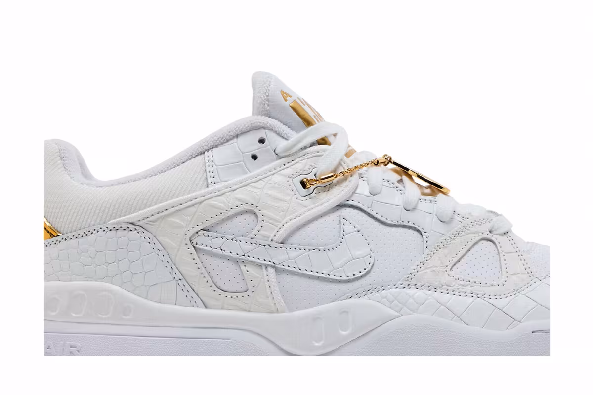 Nigo x Nike Air Force 3 Low White Metallic Gold, view 3