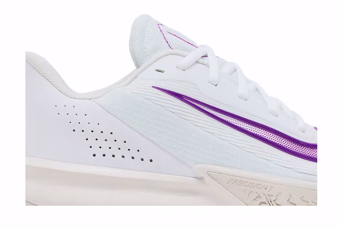 Nike Precision 7 White Vivid Purple, view 3