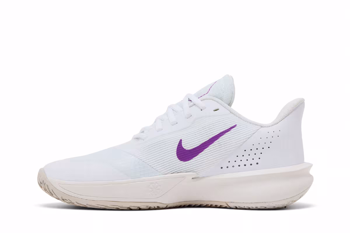 Nike Precision 7 White Vivid Purple, view 4