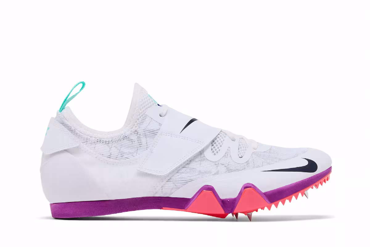 Nike Pole Vault Elite White/Teal Tint/Fire Pink/Obsidian, view 2