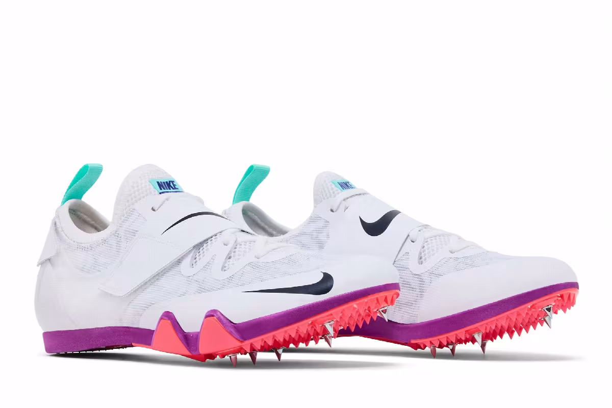 Nike Pole Vault Elite White/Teal Tint/Fire Pink/Obsidian, view 9