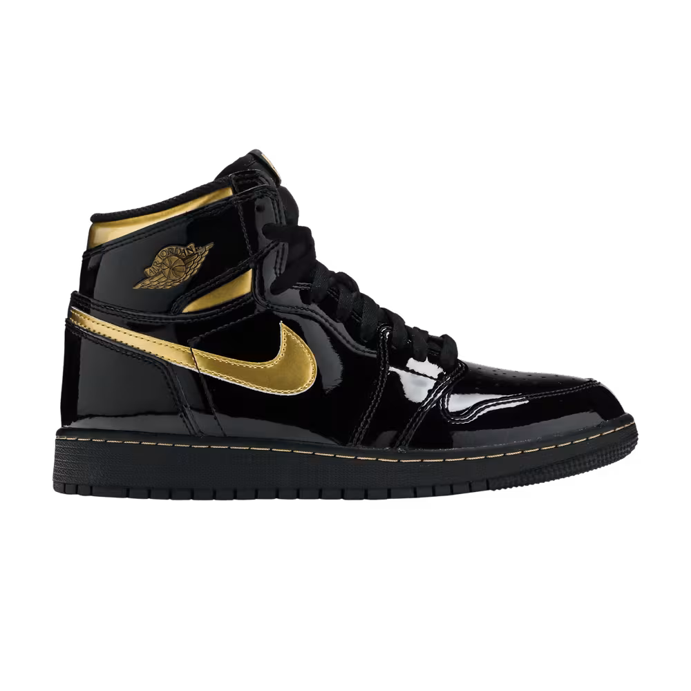 Air Jordan 1 High OG GS Black Metallic Gold