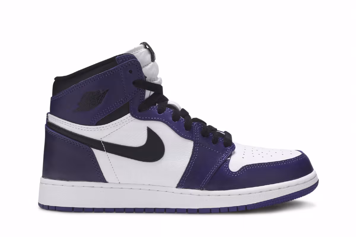Air Jordan 1 High OG GS Court Purple 2.0, view 2