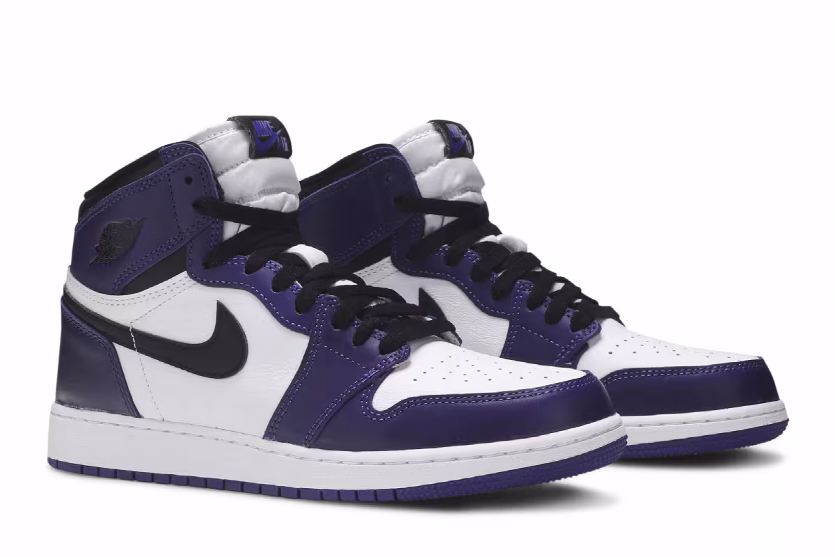 Air Jordan 1 High OG GS Court Purple 2.0, view 9