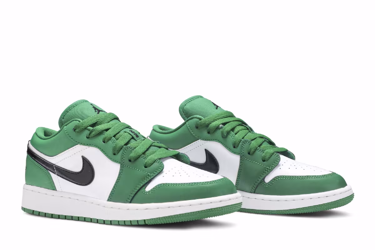 Air Jordan 1 Low GS Pine Green, view 9