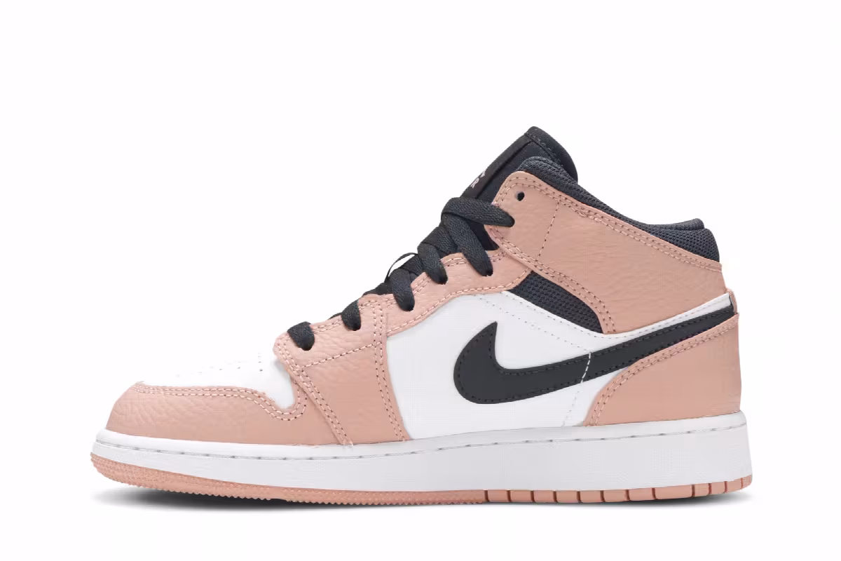 Air Jordan 1 Mid GS Pink Quartz, view 4