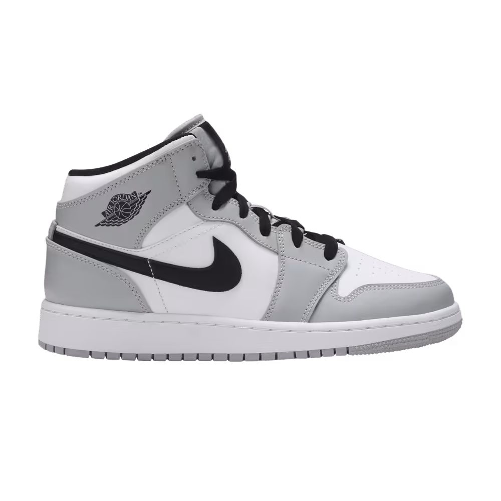 Air Jordan 1 Mid GS Light Smoke Grey
