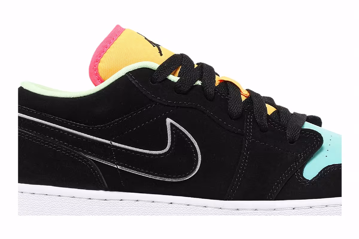 Air Jordan 1 Low SE GS Aurora Green, view 3