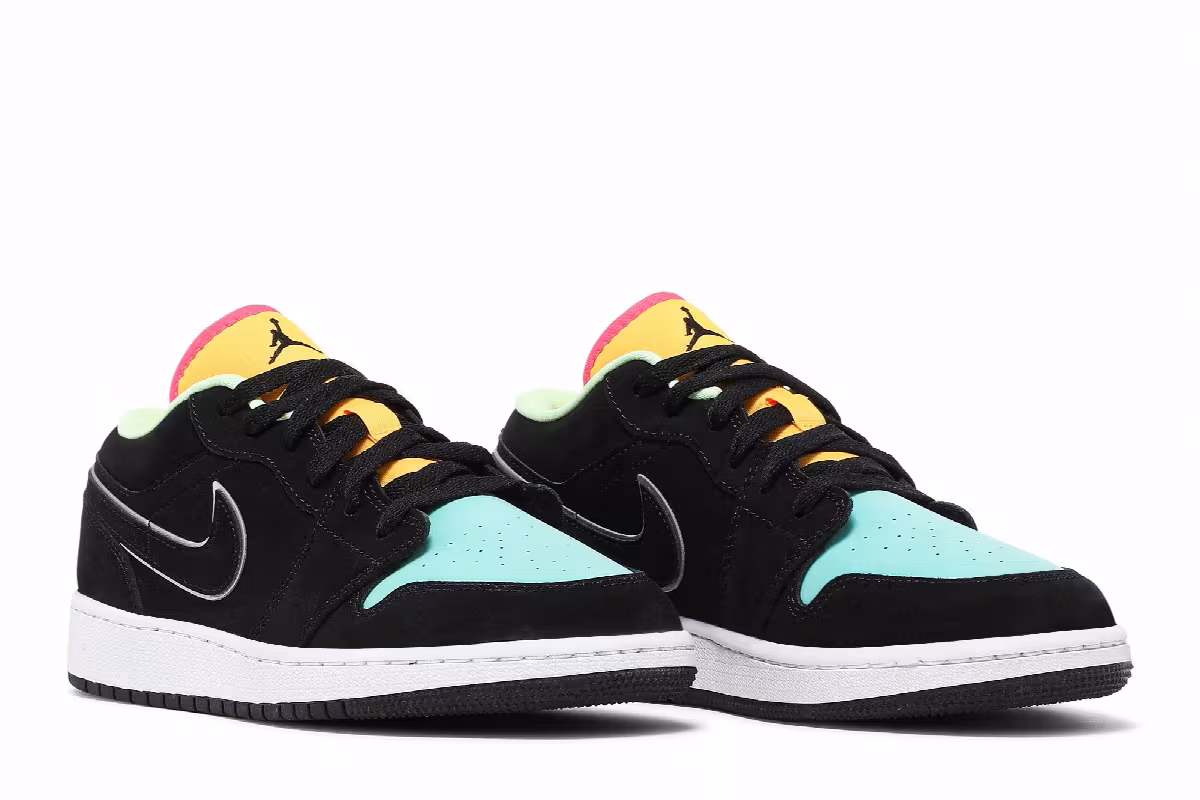 Air Jordan 1 Low SE GS Aurora Green, view 9