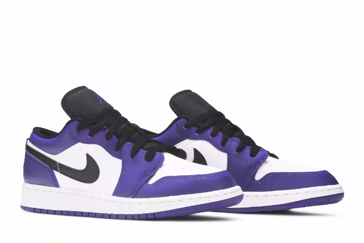 Air Jordan 1 Low GS Court Purple, view 9