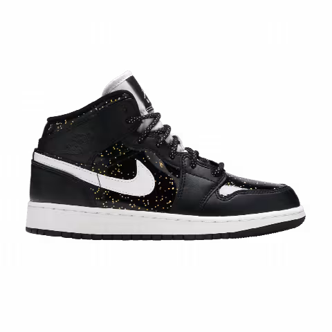 Air Jordan 1 Mid SE GS 'Black Glitter'