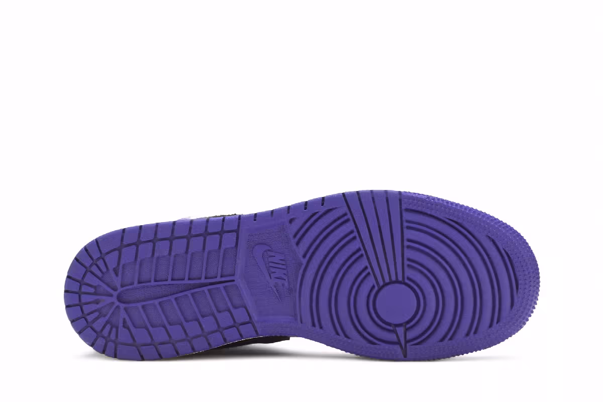 Air Jordan 1 Mid SE GS Varsity Purple, view 5