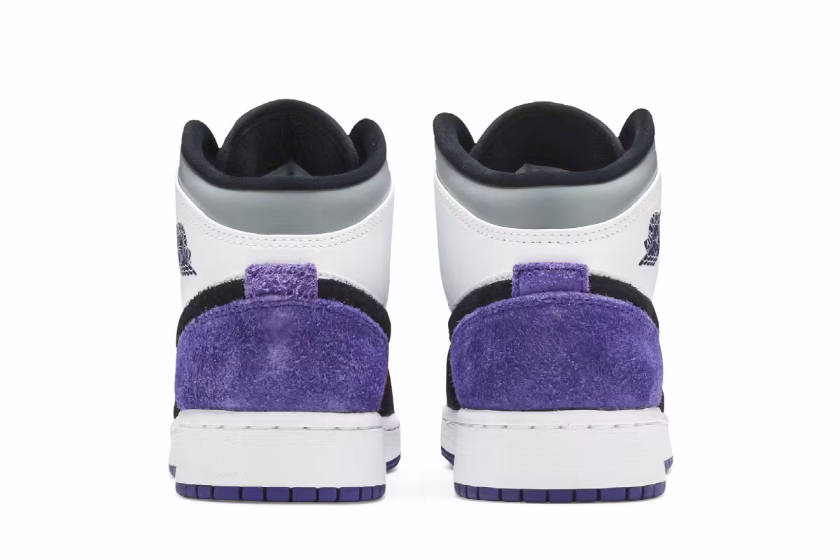 Air Jordan 1 Mid SE GS Varsity Purple, view 7