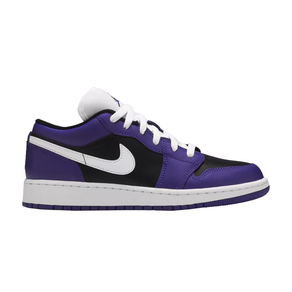 Air Jordan 1 Low GS Black Court Purple