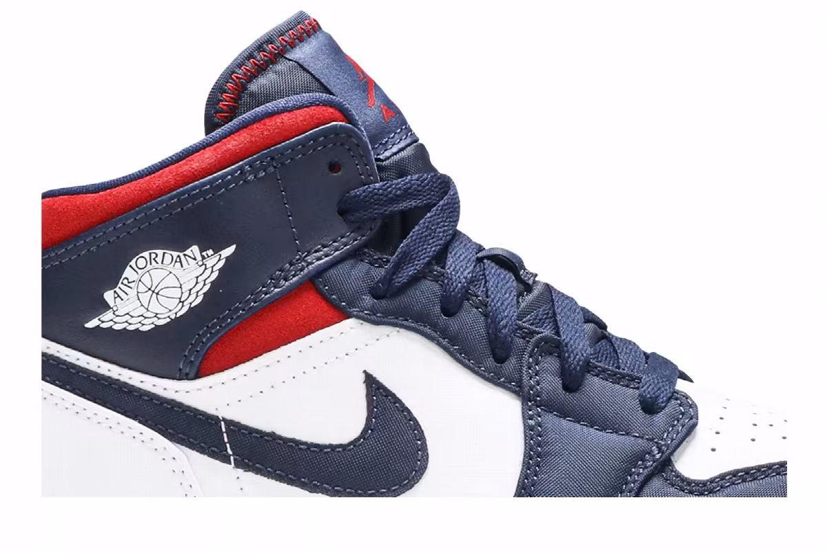 Air Jordan 1 Mid GS USA Olympic, view 3