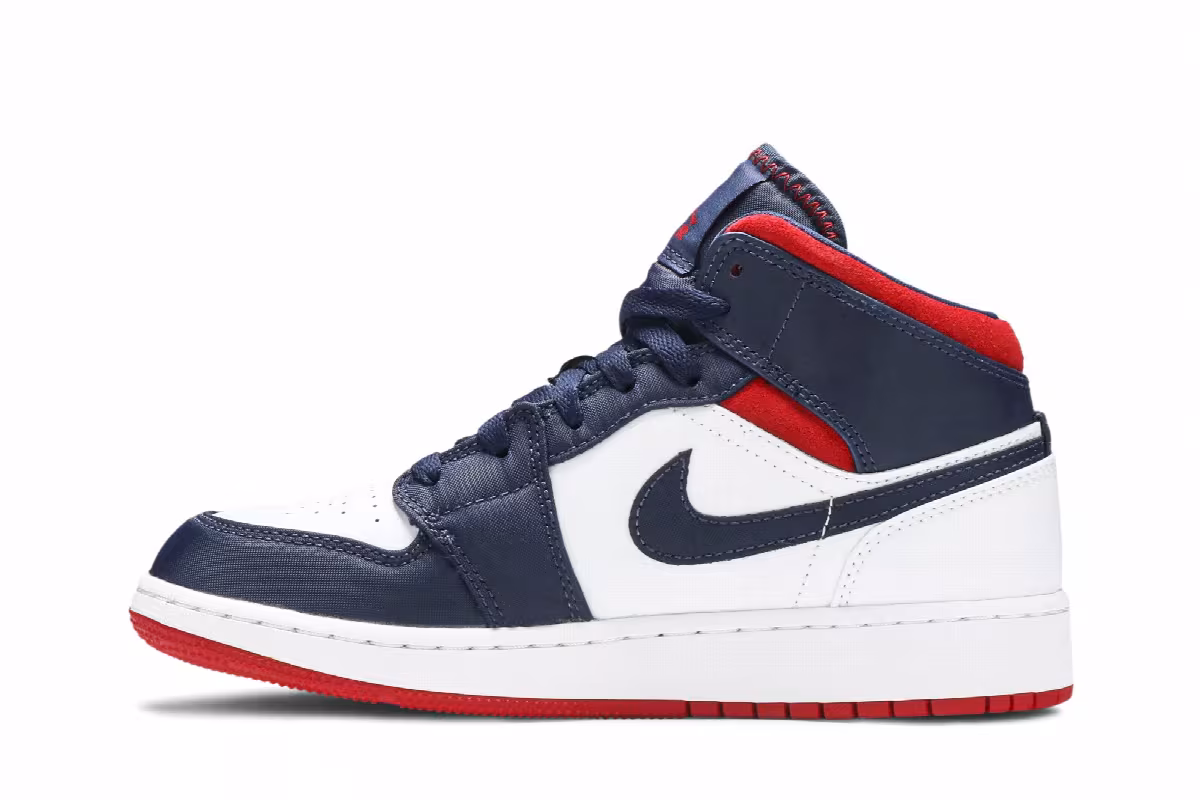 Air Jordan 1 Mid GS USA Olympic, view 4