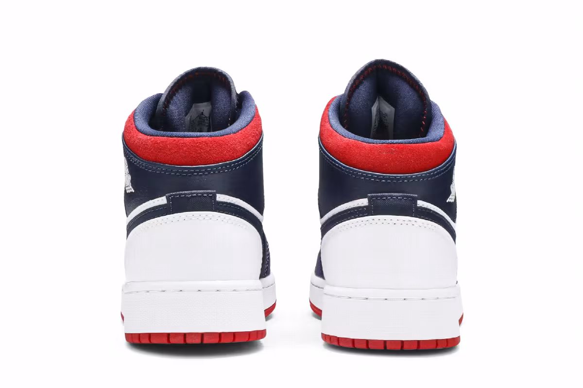 Air Jordan 1 Mid GS USA Olympic, view 7