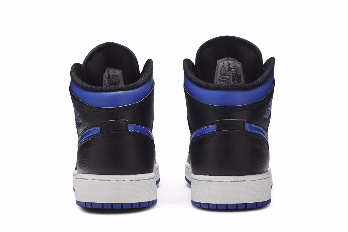 Air Jordan 1 Mid GS Black Hyper Royal, view 7