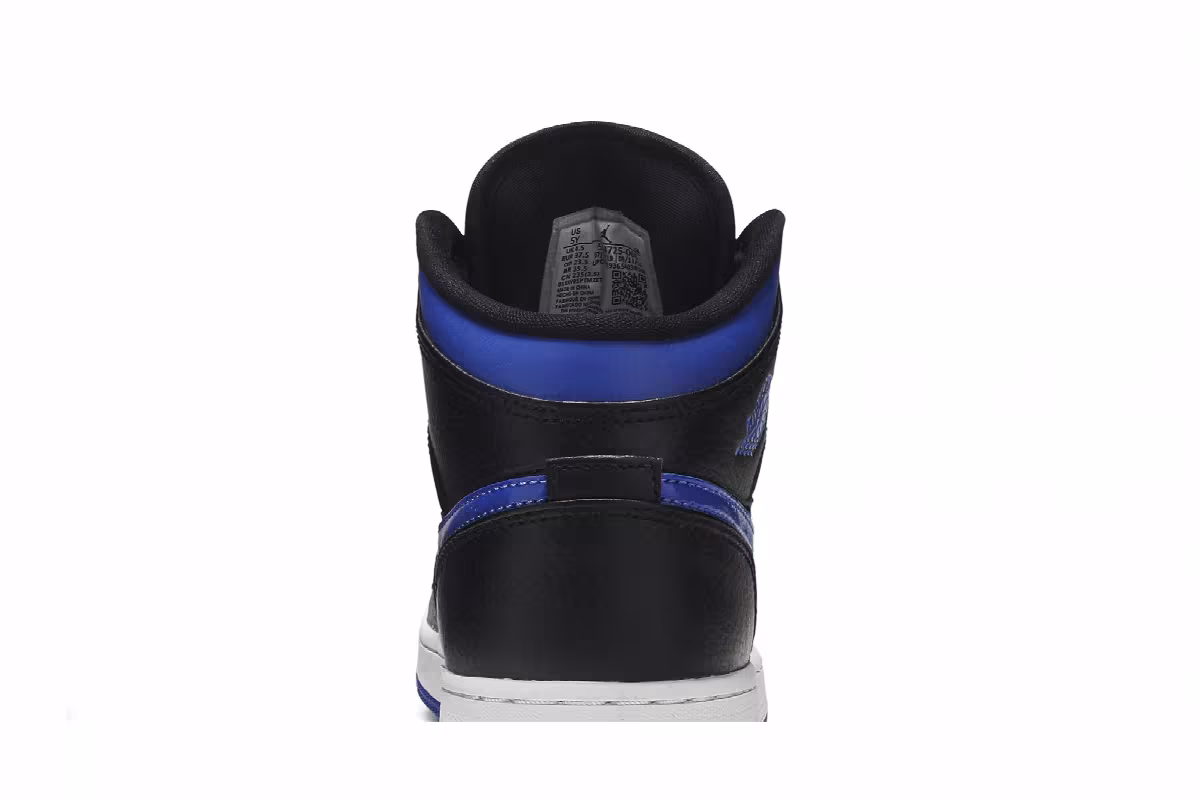 Air Jordan 1 Mid GS Black Hyper Royal, view 8