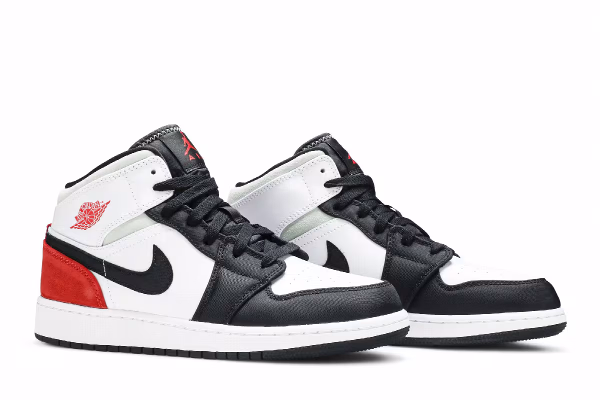 Air Jordan 1 Mid GS Red Mint, view 9