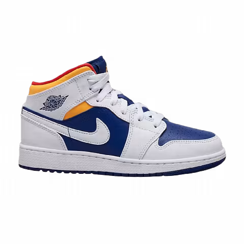 Air Jordan 1 Mid GS 'White Deep Royal Blue'
