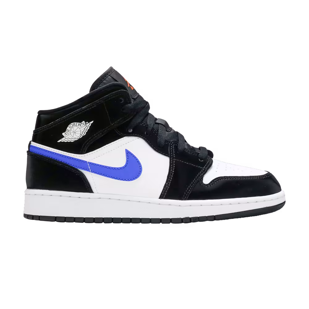 Air Jordan 1 Mid GS Black Racer Blue