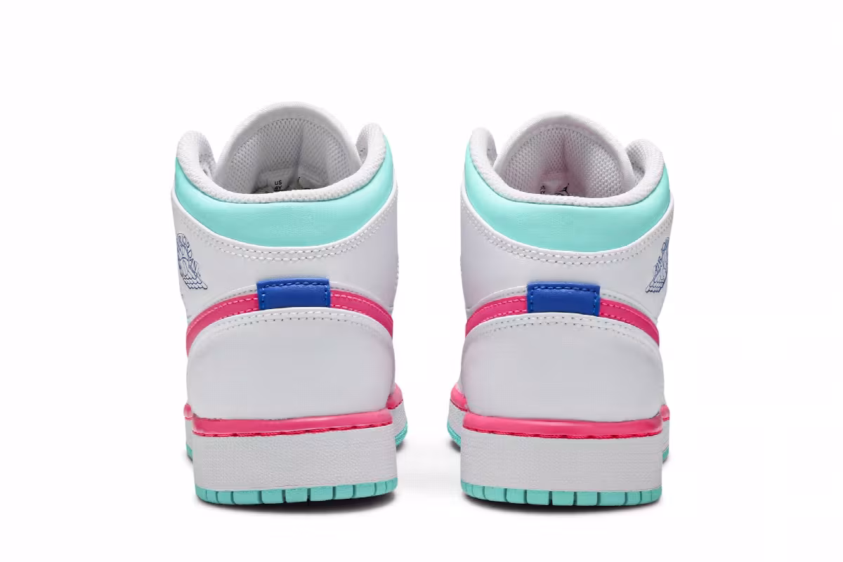 Air Jordan 1 Mid GS Digital Pink, view 7