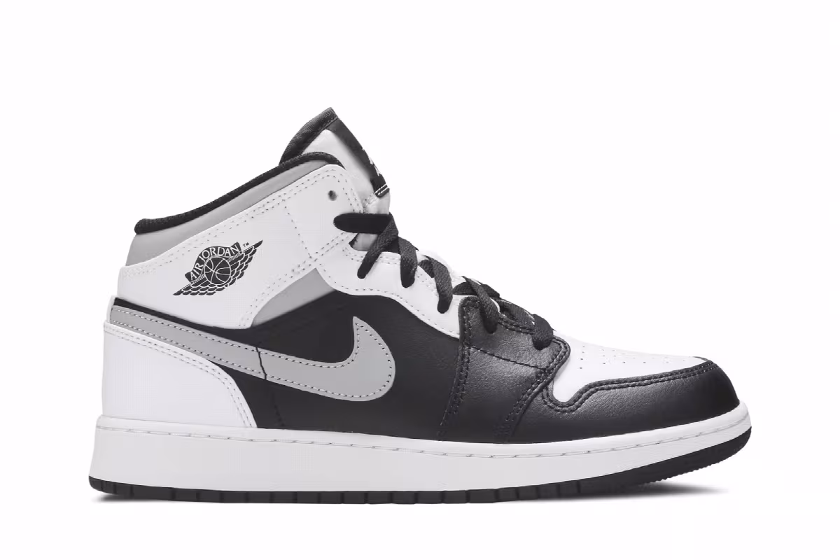 Air Jordan 1 Mid GS White Shadow, view 2
