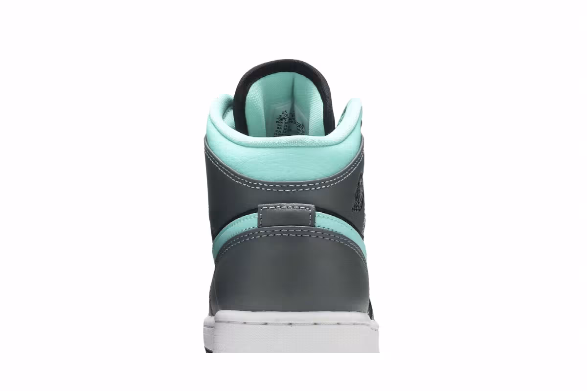 Air Jordan 1 Mid GS Grey Aqua, view 8