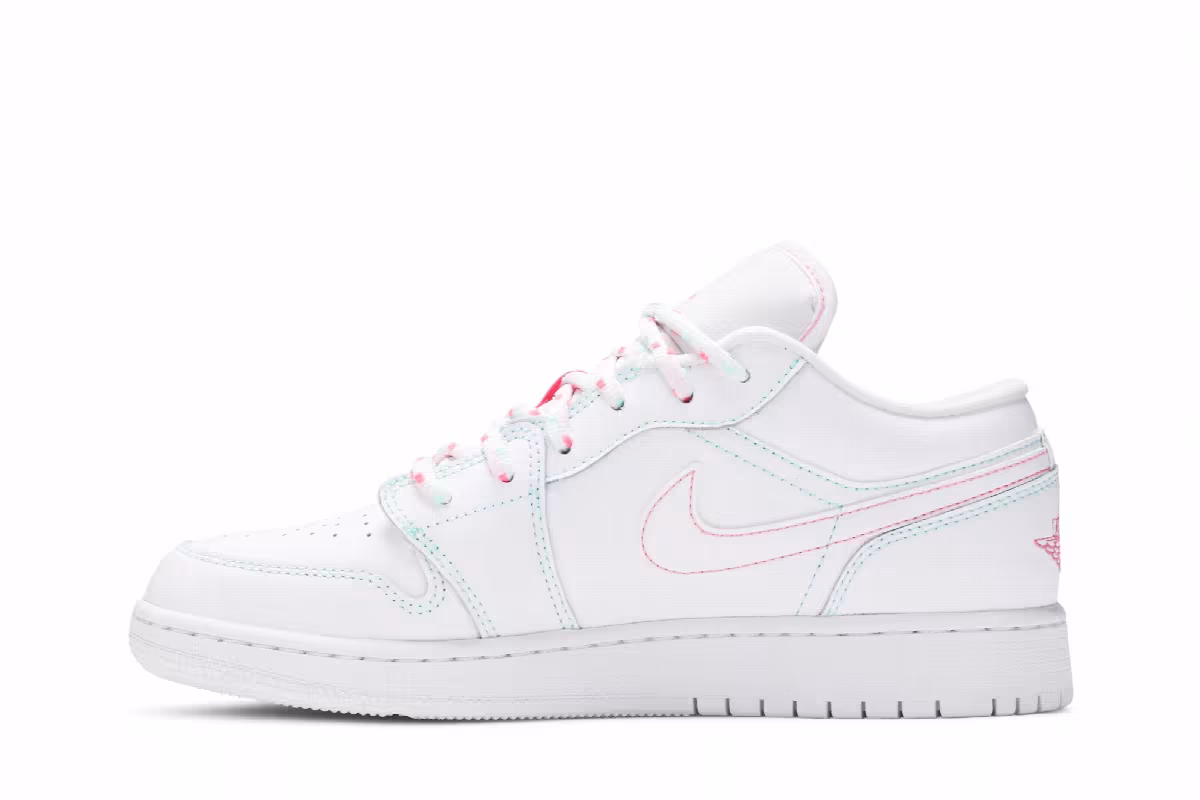 Air Jordan 1 Low GS Aurora Green, view 4