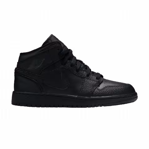 Air Jordan 1 Mid GS 'Triple Black' 2020