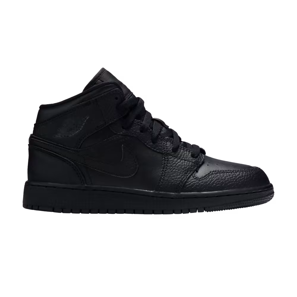 Air Jordan 1 Mid GS Triple Black 2020