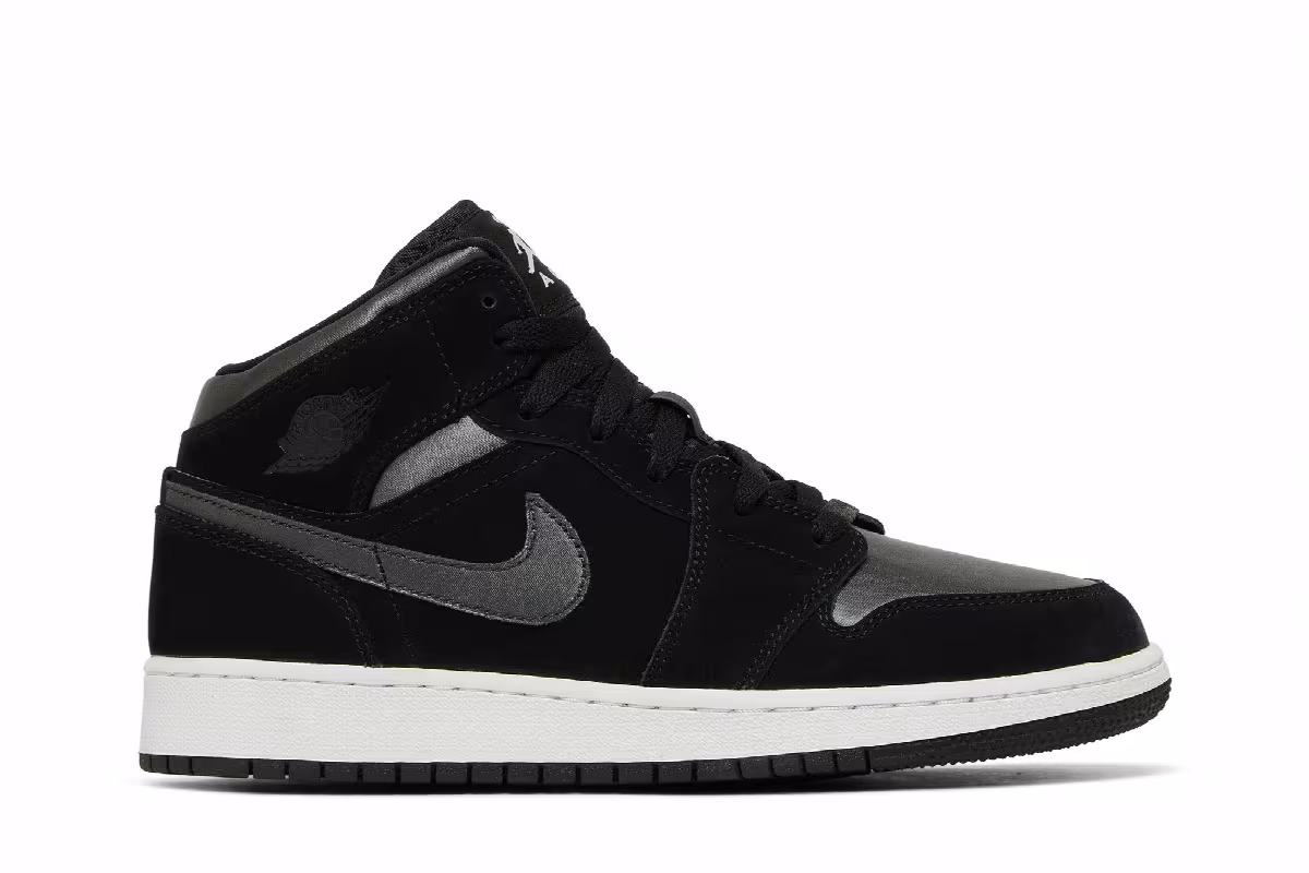 Air Jordan 1 Mid SE GS Black Anthracite, view 2