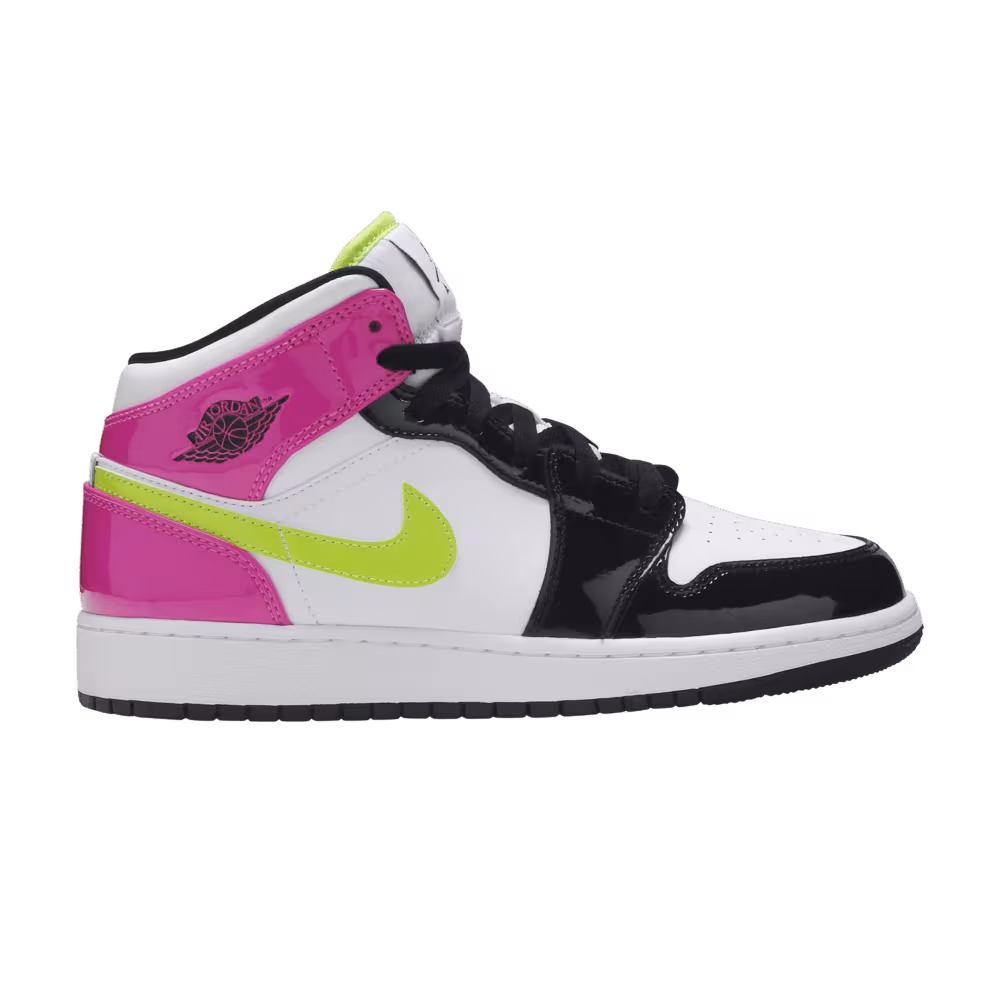 Air Jordan 1 Mid SE GS Cyber Active Fuchsia