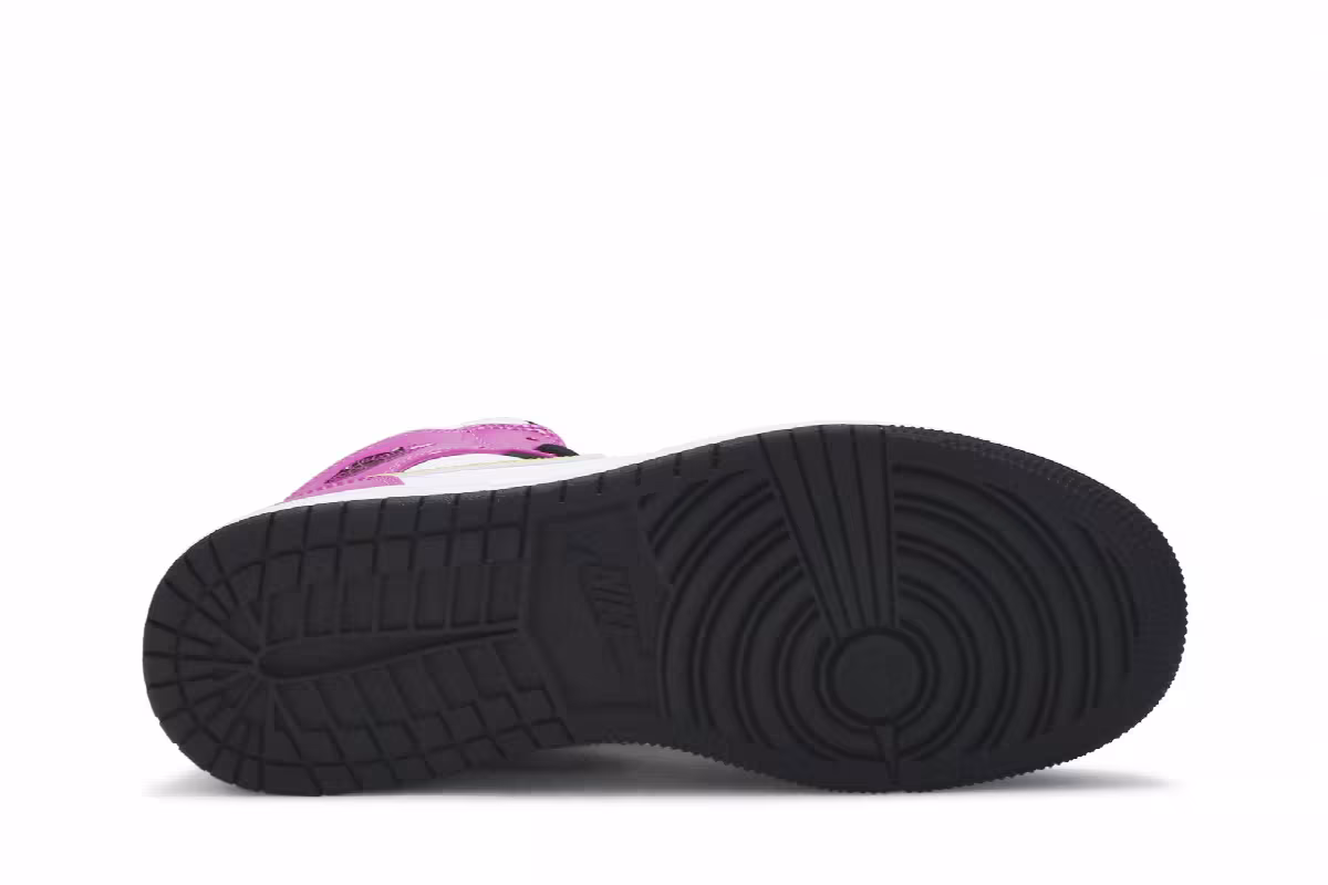 Air Jordan 1 Mid SE GS Cyber Active Fuchsia, view 5