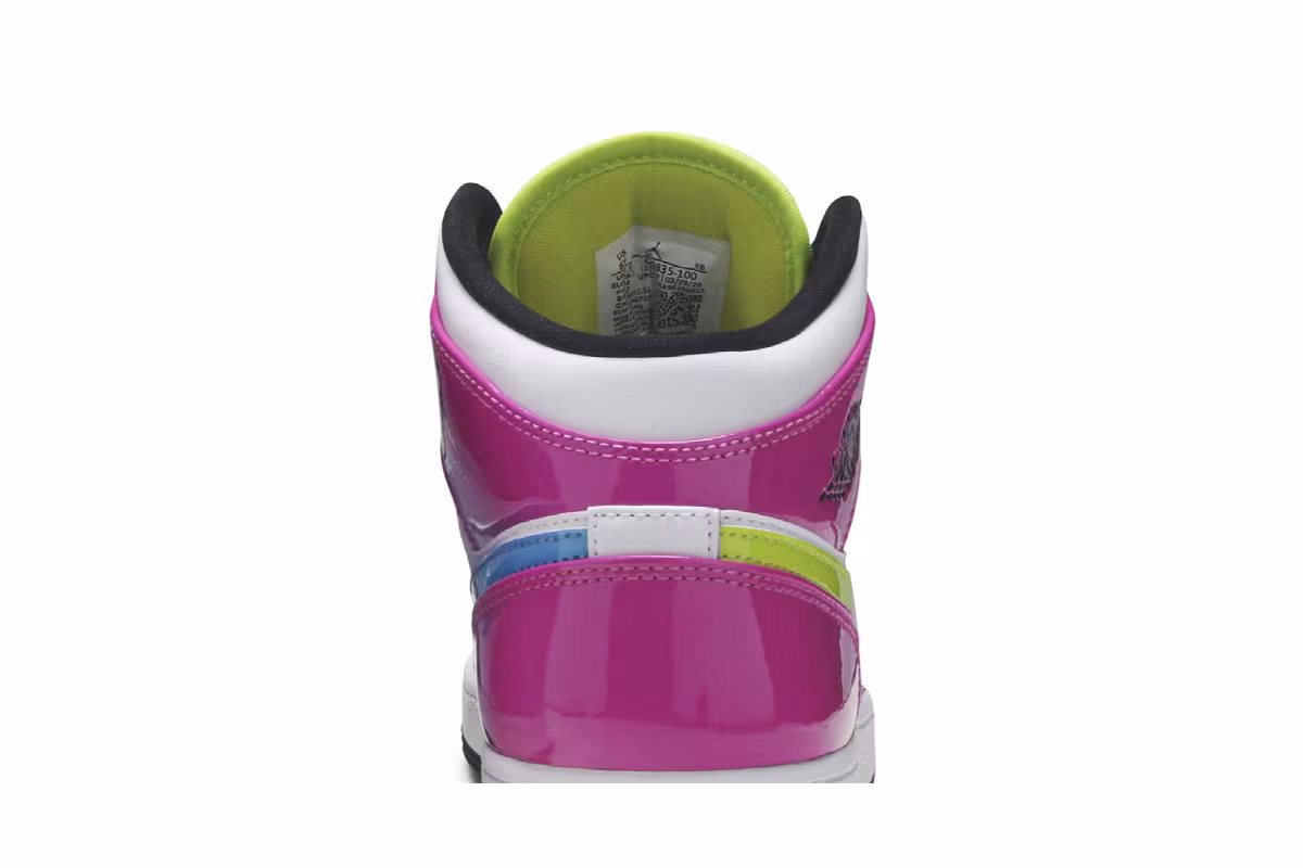 Air Jordan 1 Mid SE GS Cyber Active Fuchsia, view 8