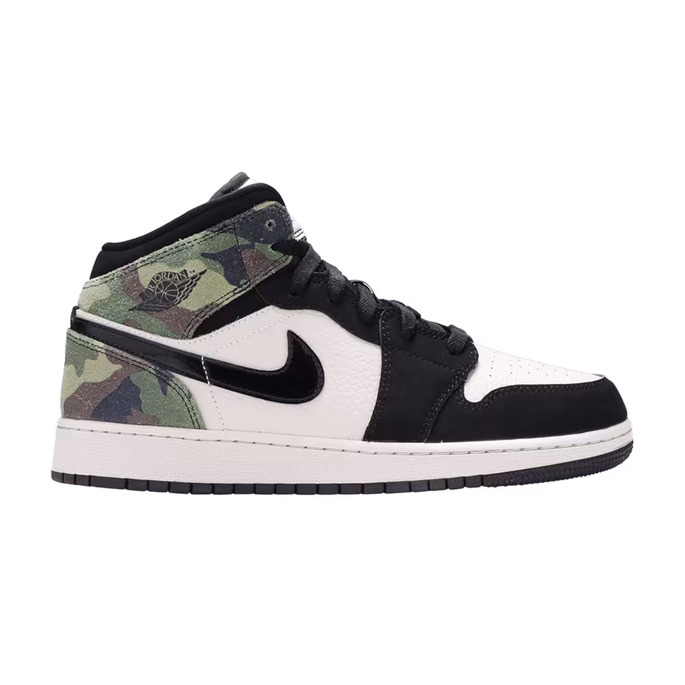 Air Jordan 1 Mid SE GS Camo
