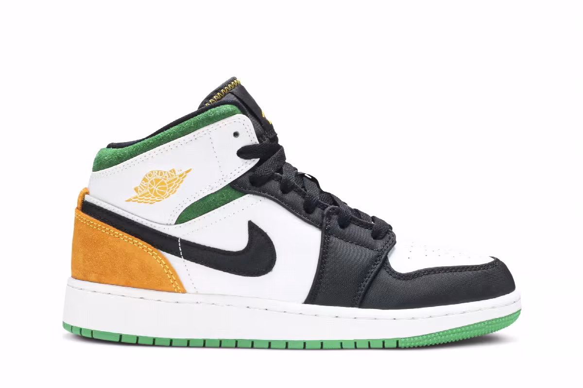 Air Jordan 1 Mid SE GS Oakland, view 2