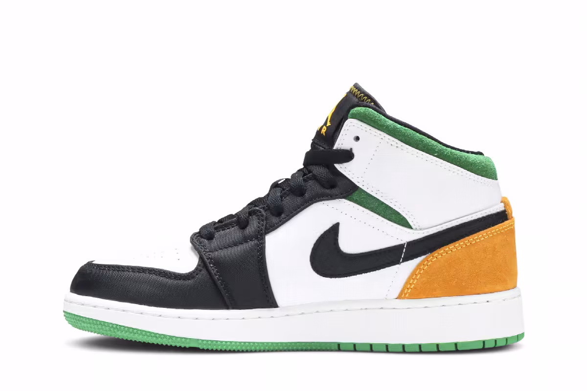 Air Jordan 1 Mid SE GS Oakland, view 4
