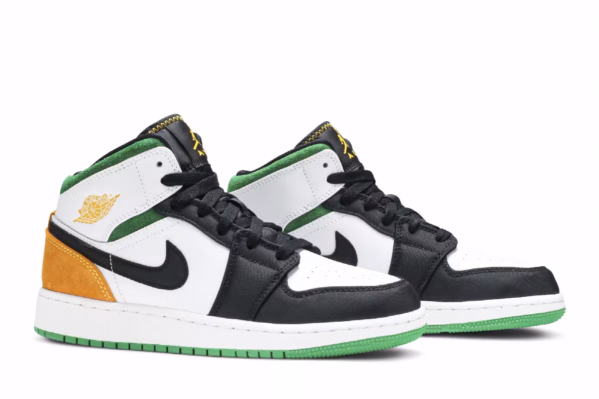 Air Jordan 1 Mid SE GS Oakland, view 9