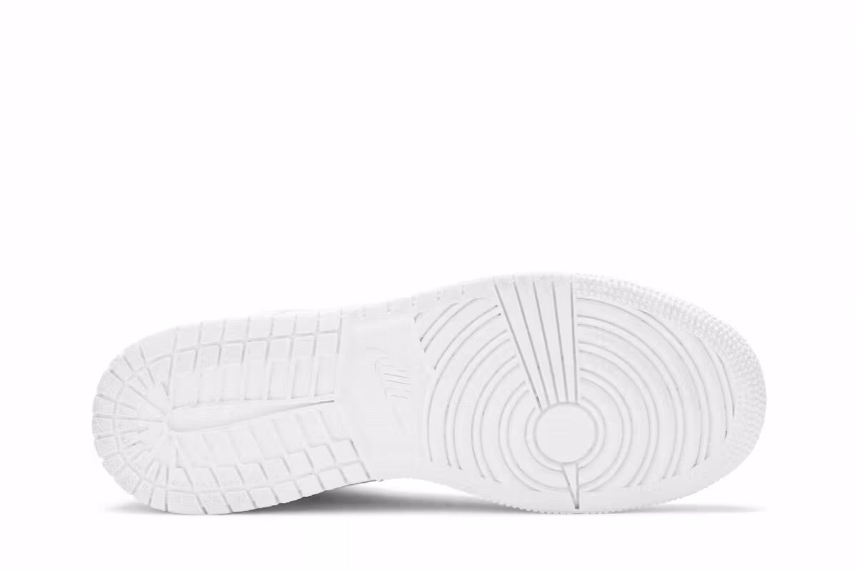 Air Jordan 1 Mid GS Triple White 2020, view 5