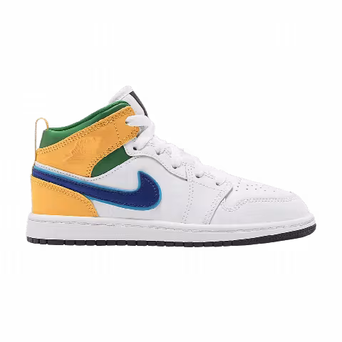 Air Jordan 1 Mid PS 'White Court Purple Teal'
